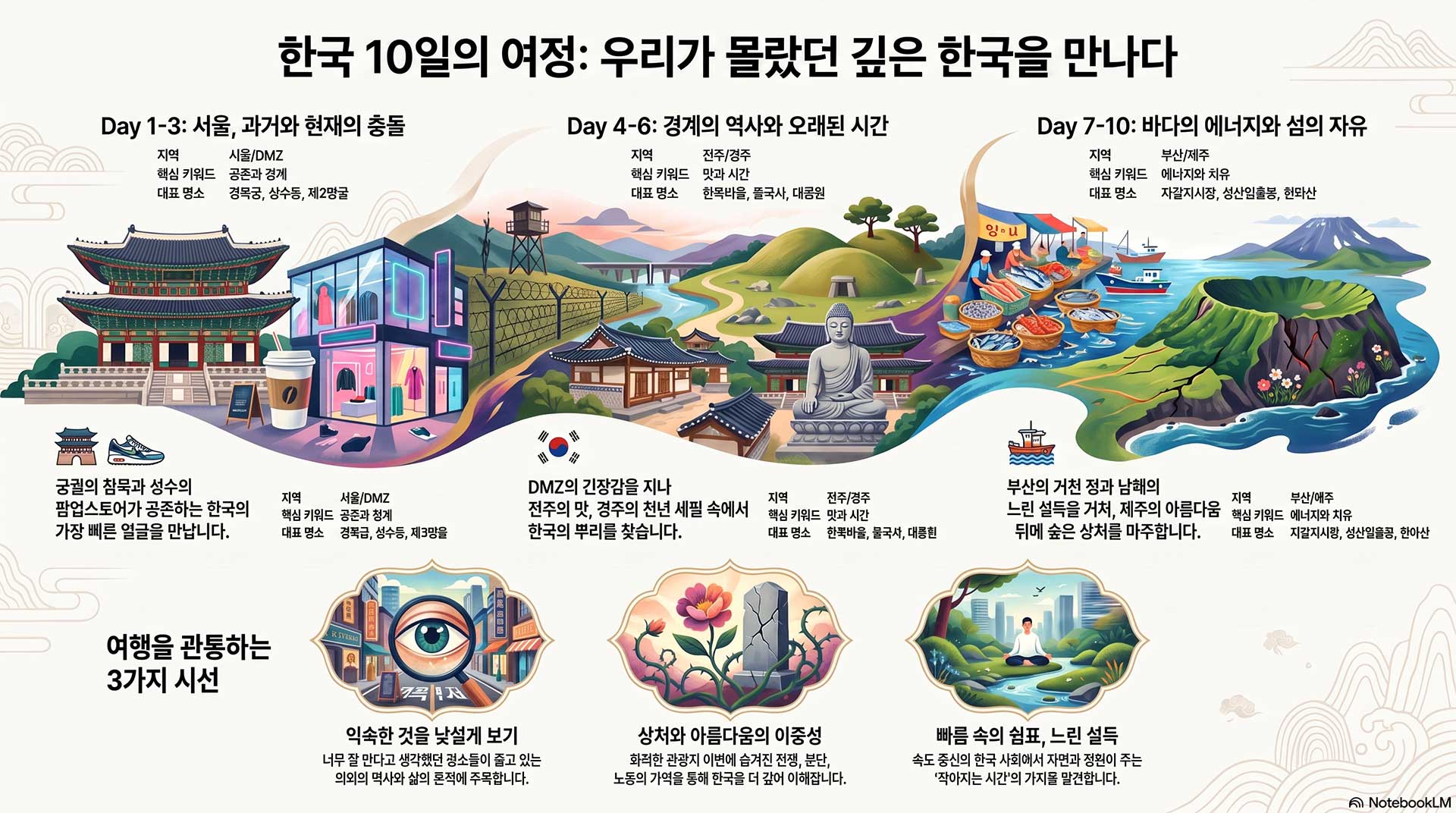 한국 10일의 깊은 여정